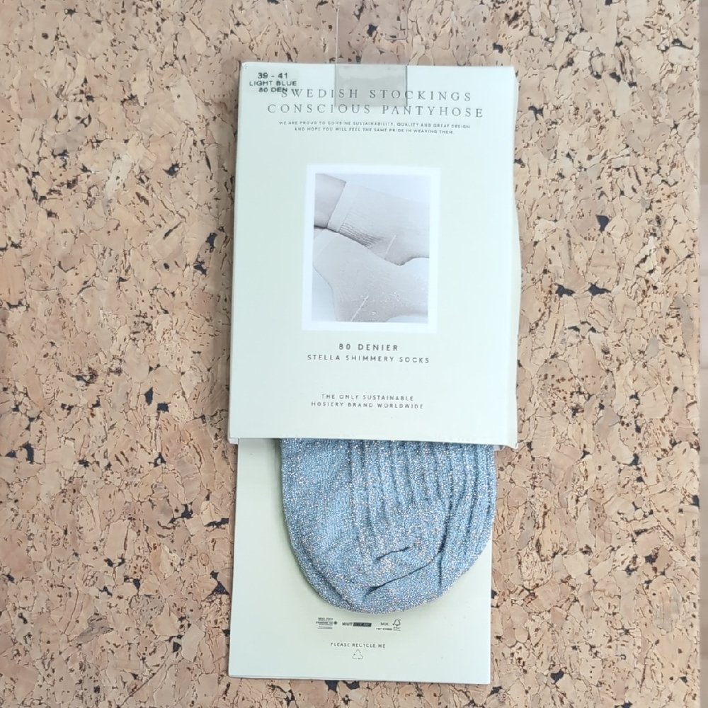 Stella Shimmery Socks - Sparkling Blue